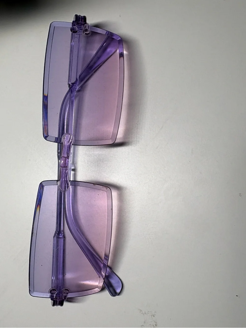 Purple Women’s Rectangular Fashion Sunglasses